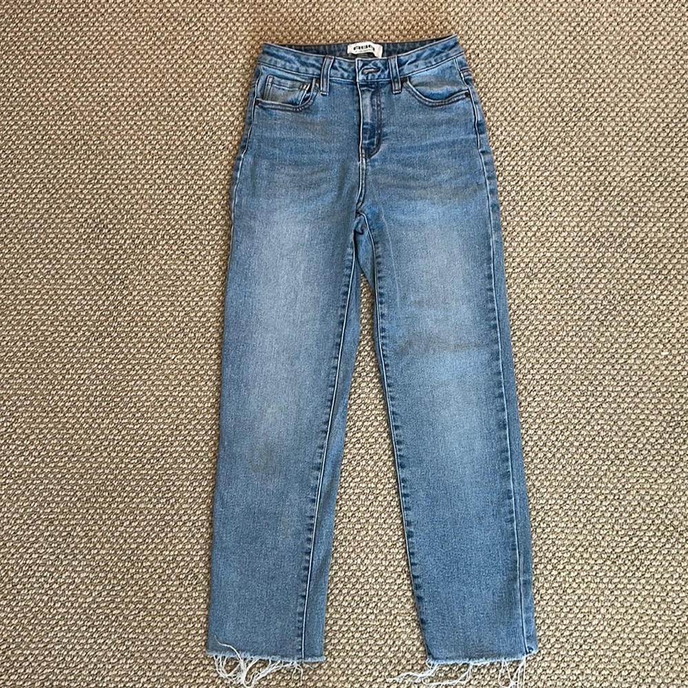 High Rise Straight Leg Jeans